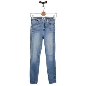Paige Hoxton Ankle Jean In Silver Tuxedo Stripe 25